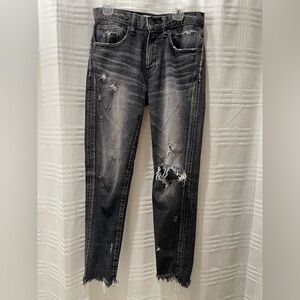 Moussy Vintage women’s jeans distressed gray black